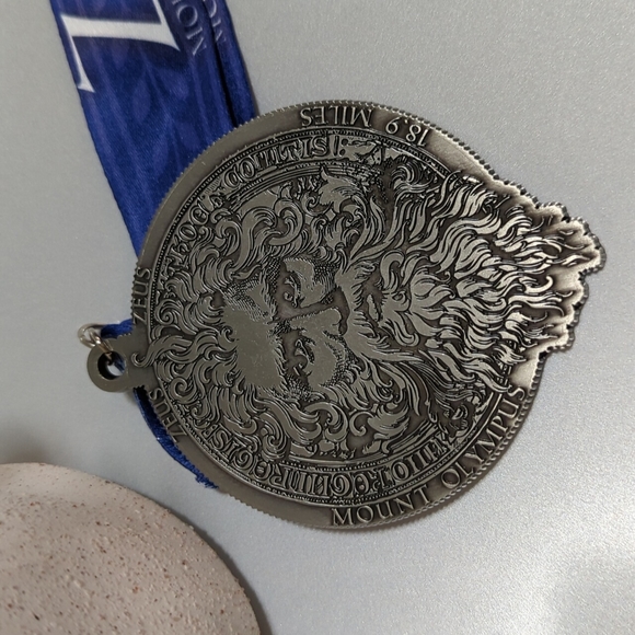 Zeus Mt Olympus Virtual Race Medal 18.9 Miles - Picture 2 of 3